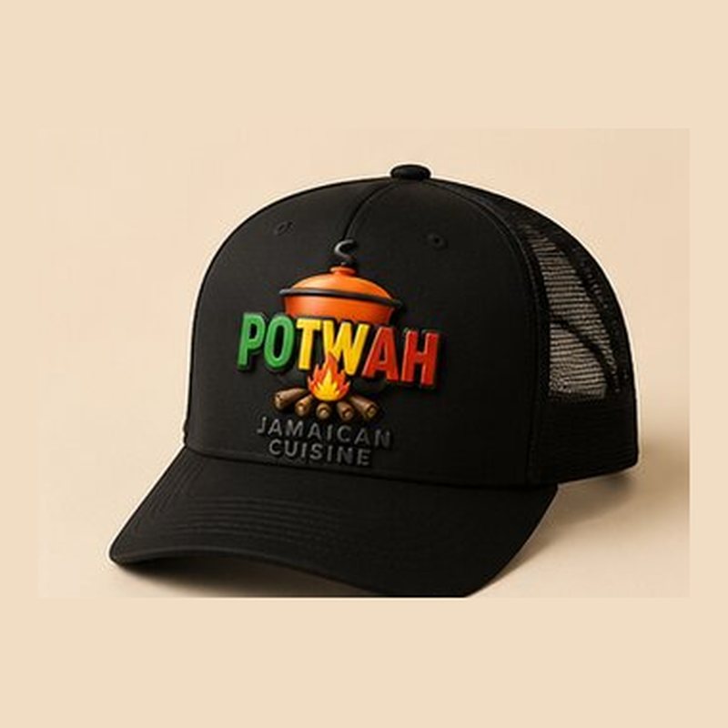 Trucker Cap — Potwah Jamaican Cuisine branded merchandise